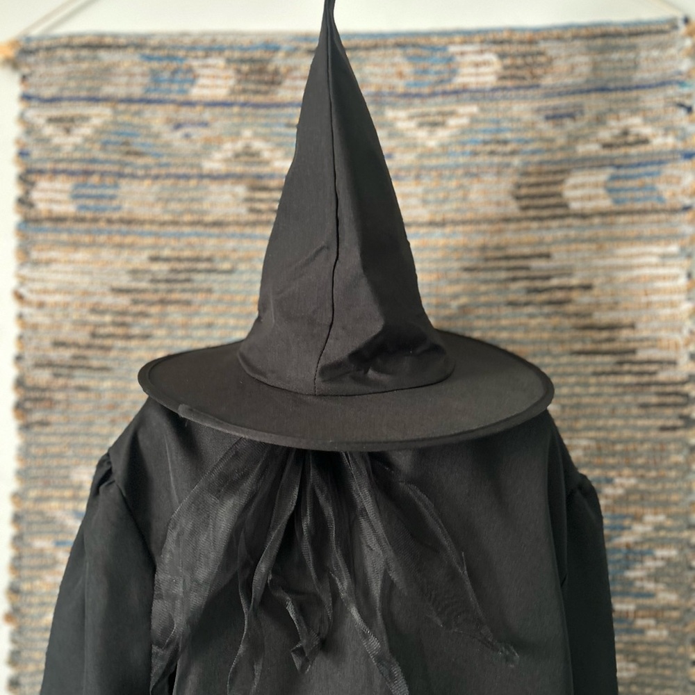 Karnival Costumes (Wicked Witch) Black Witch Costume w/ Witch Hat - Picture 14 of 16